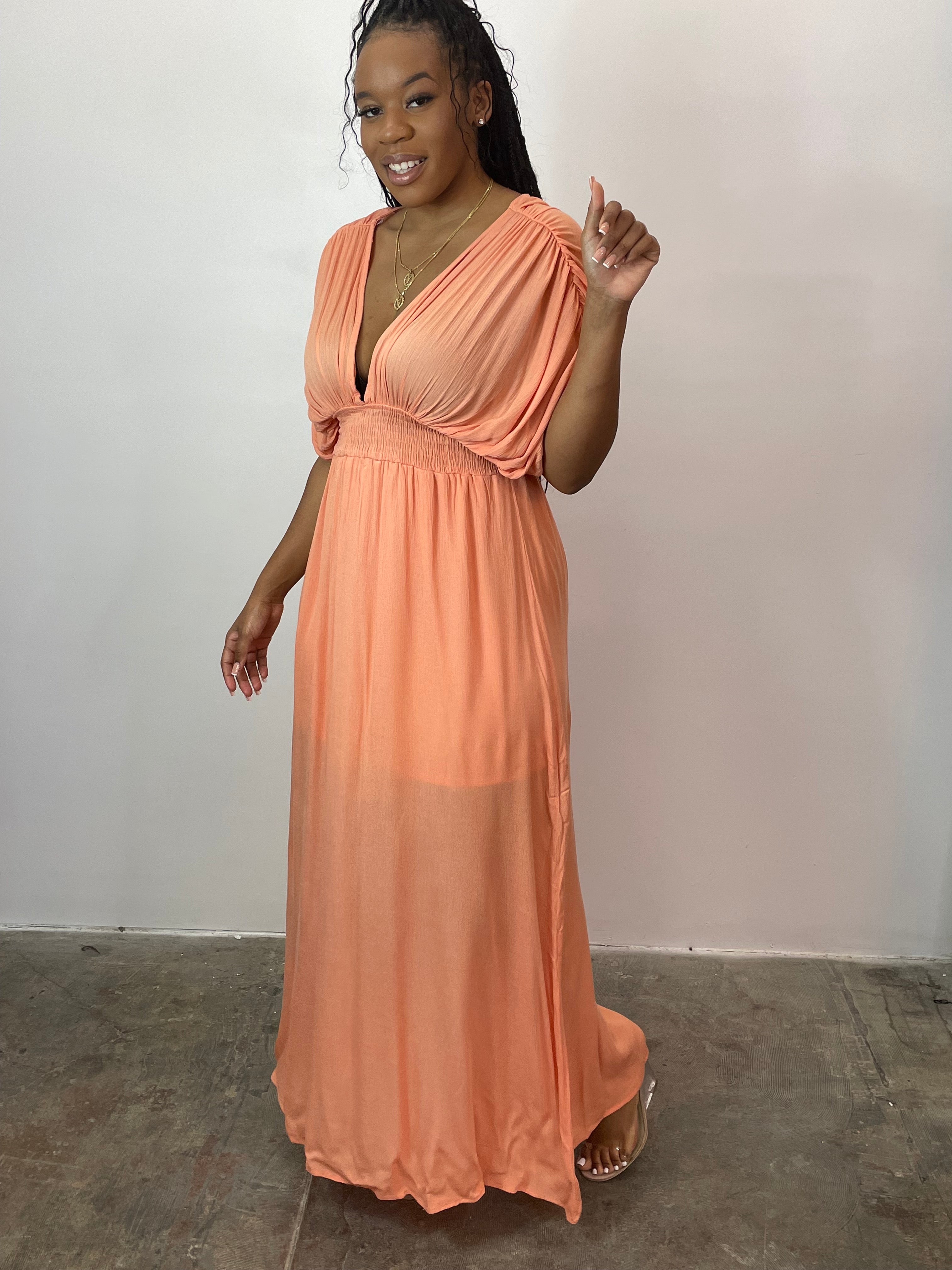 Peachy Maxi Dress